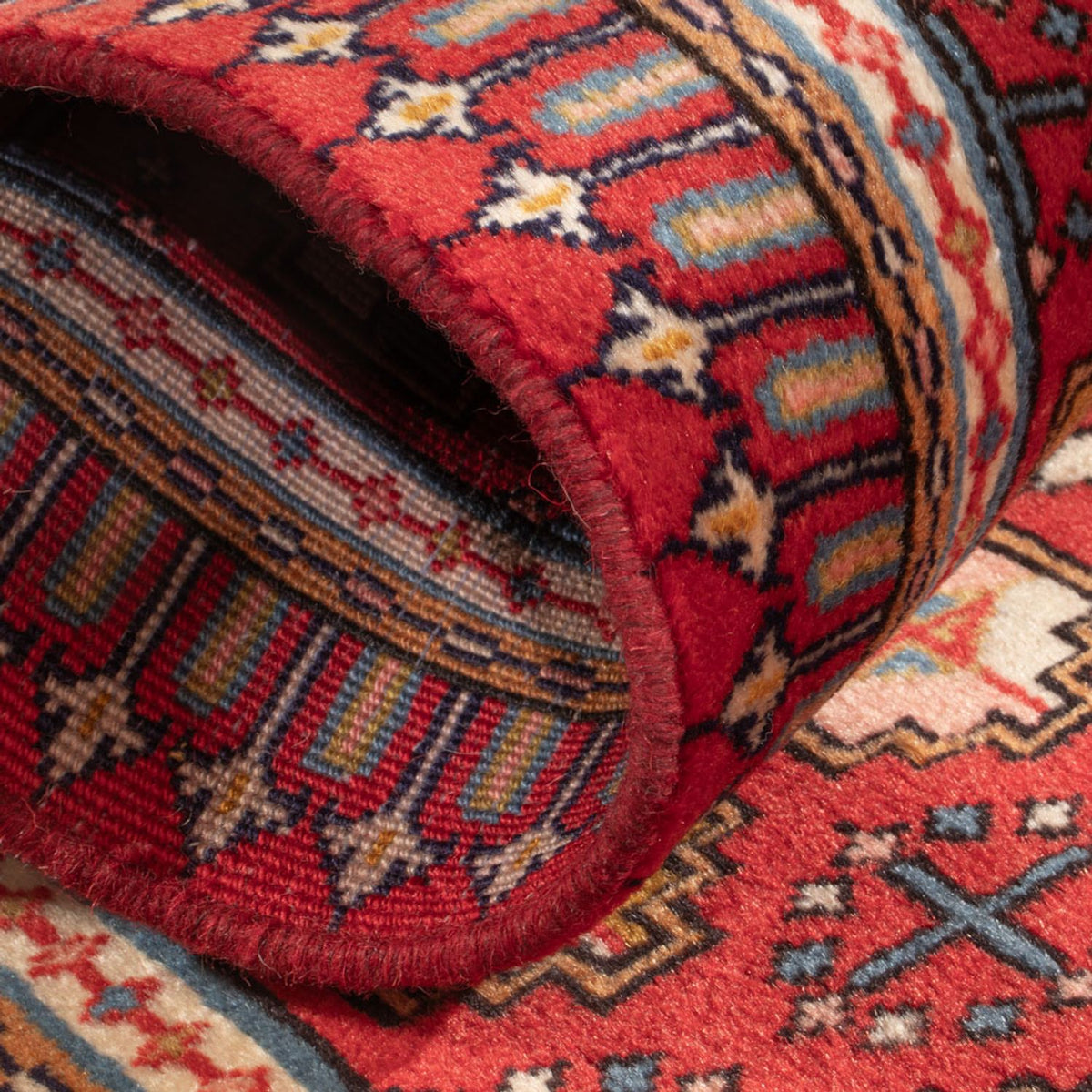 Tapis persan - Nomadic - 123 x 65 cm - rouge