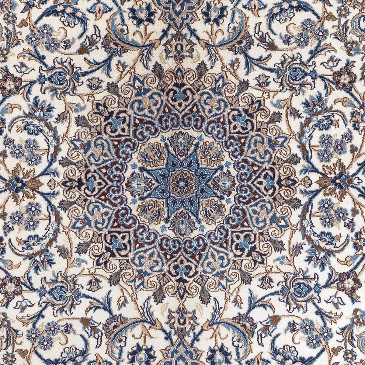 Tapis persan - Nain - 296 x 196 cm - crème