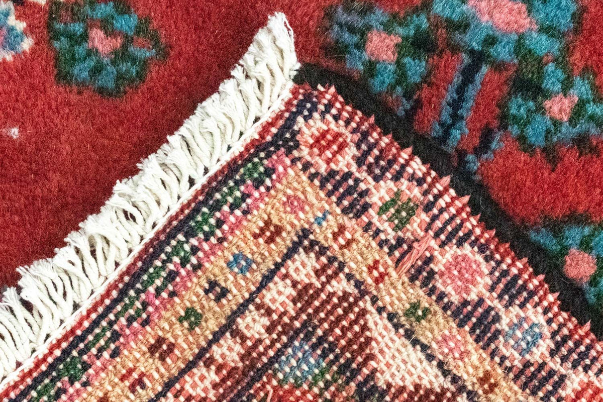 Tapis persan - Nomadic - 60 x 55 cm - rouge