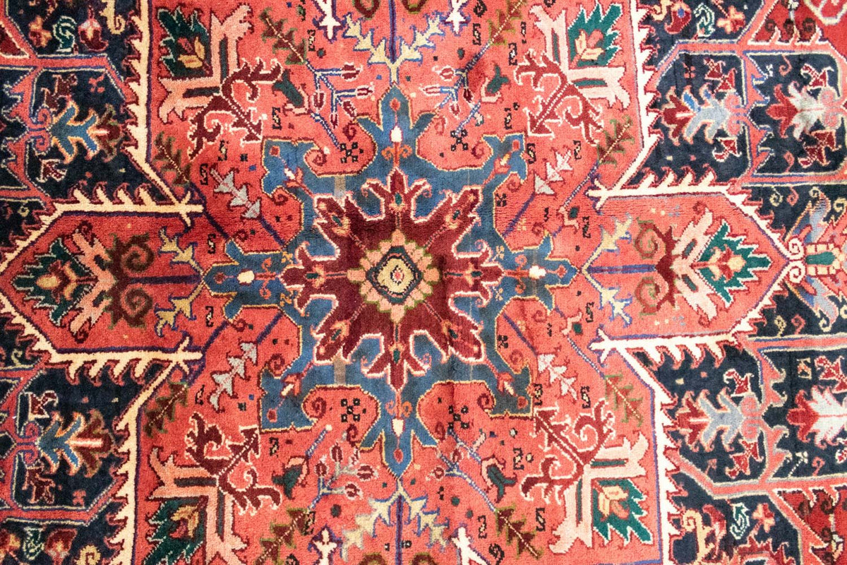 Tapis persan - Nomadic - 390 x 305 cm - rouge