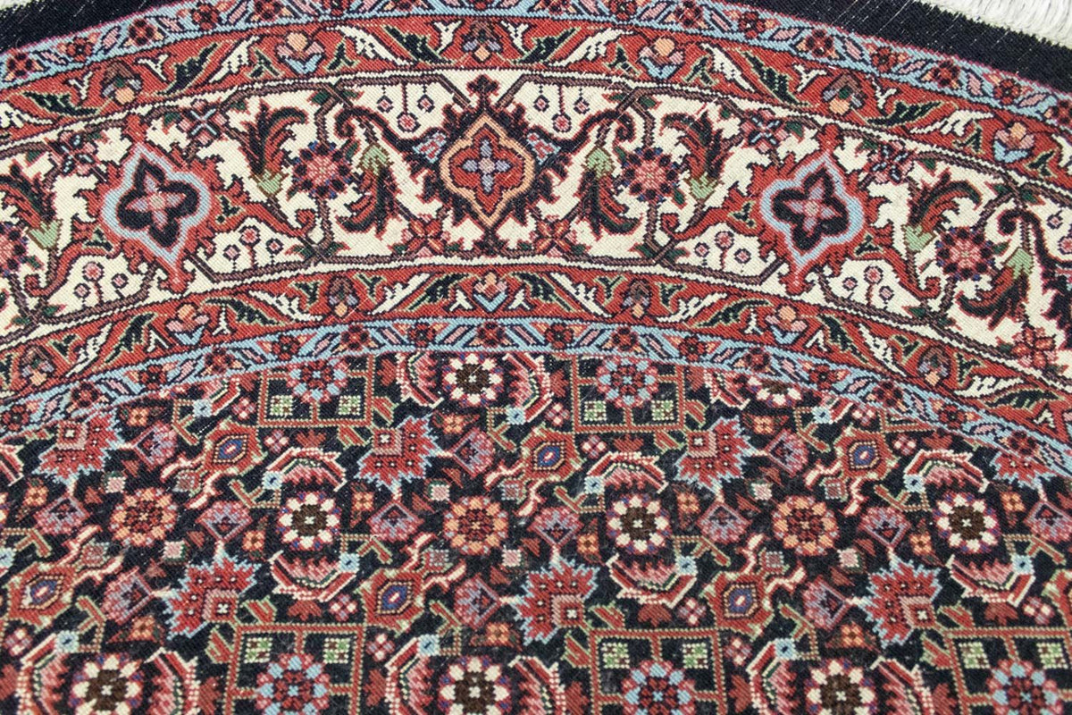 Tapis persan - Bidjar ronde - 155 x 155 cm - bleu