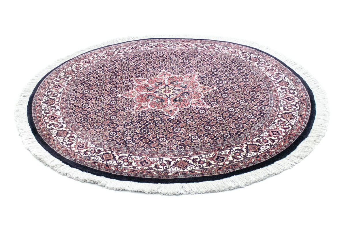 Tapis persan - Bidjar ronde - 155 x 155 cm - bleu