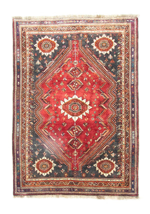 Tapis persan - Nomadic - 168 x 120 cm - rouge
