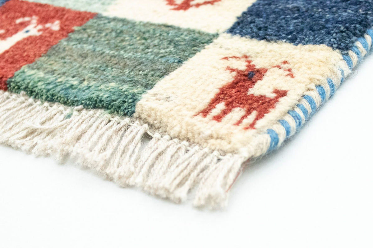 Tapis Gabbeh - Persan - 60 x 40 cm - multicolore