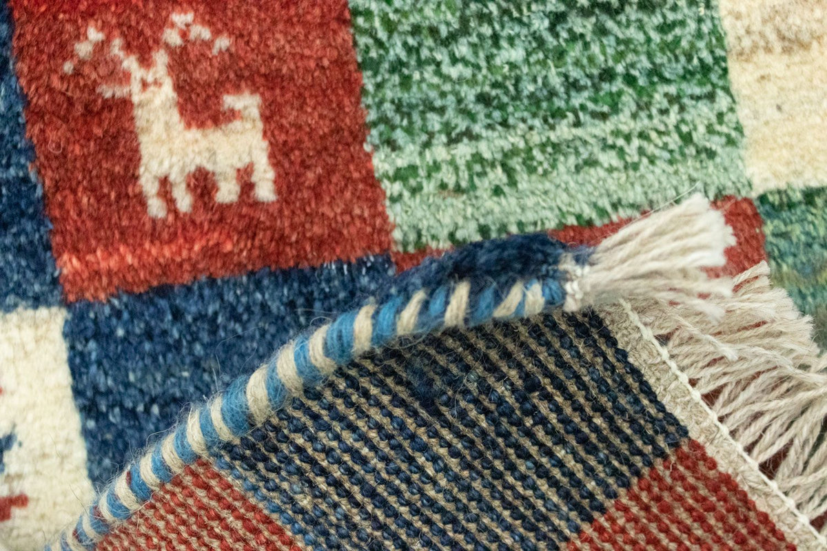 Tapis Gabbeh - Persan - 60 x 40 cm - multicolore