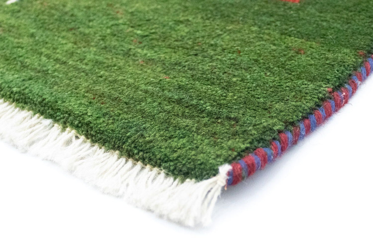 Tapis Gabbeh - Persan - 60 x 40 cm - vert