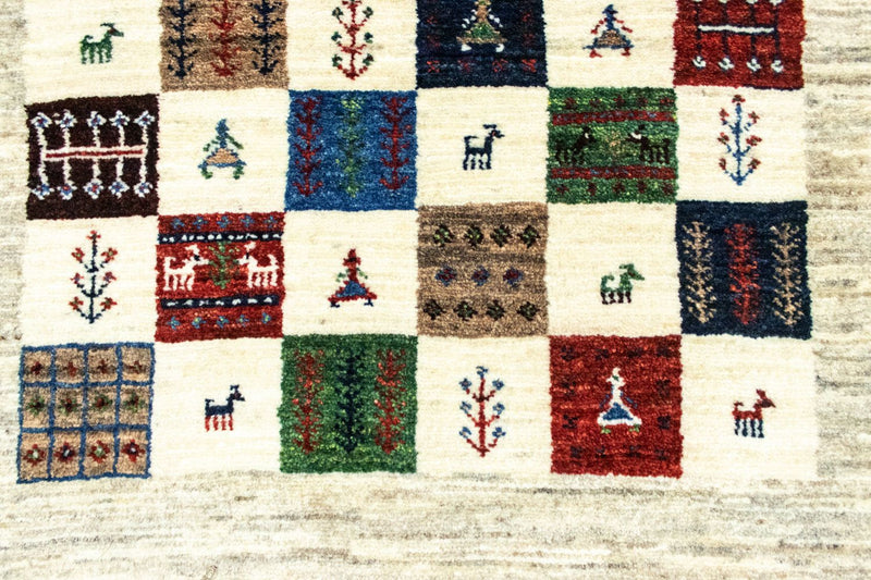 Tapis Gabbeh - Loribaft Persan - 125 x 82 cm - colorée