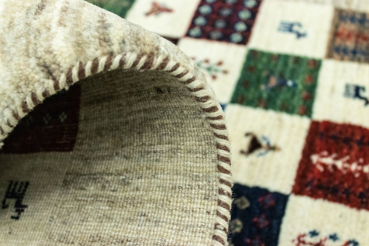 Tapis Gabbeh - Loribaft Persan - 125 x 82 cm - colorée