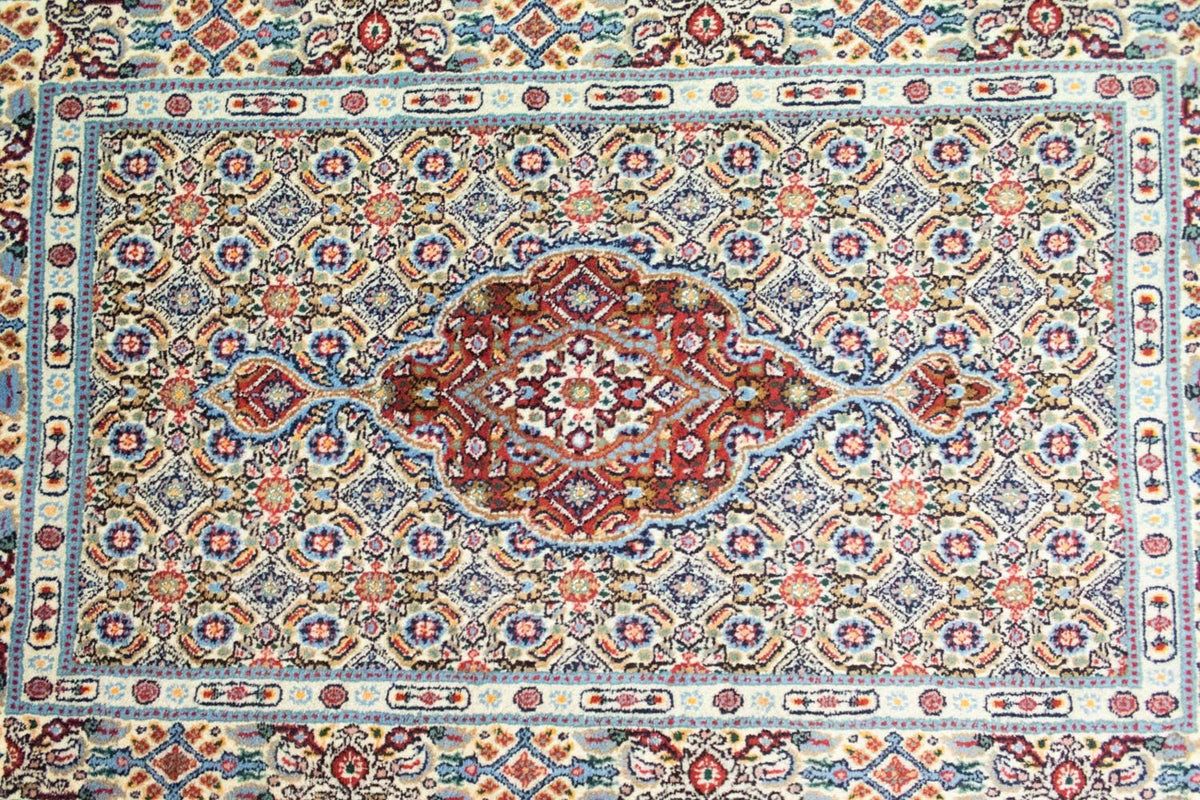 Tapis persan - Classique - 121 x 76 cm - bleu