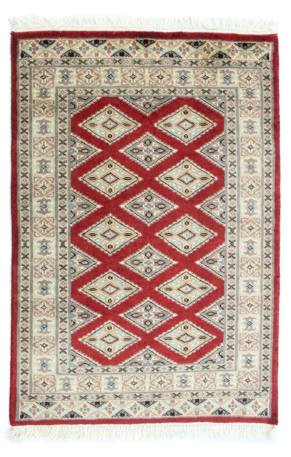 Tapis Pakistani - 93 x 63 cm - rouge