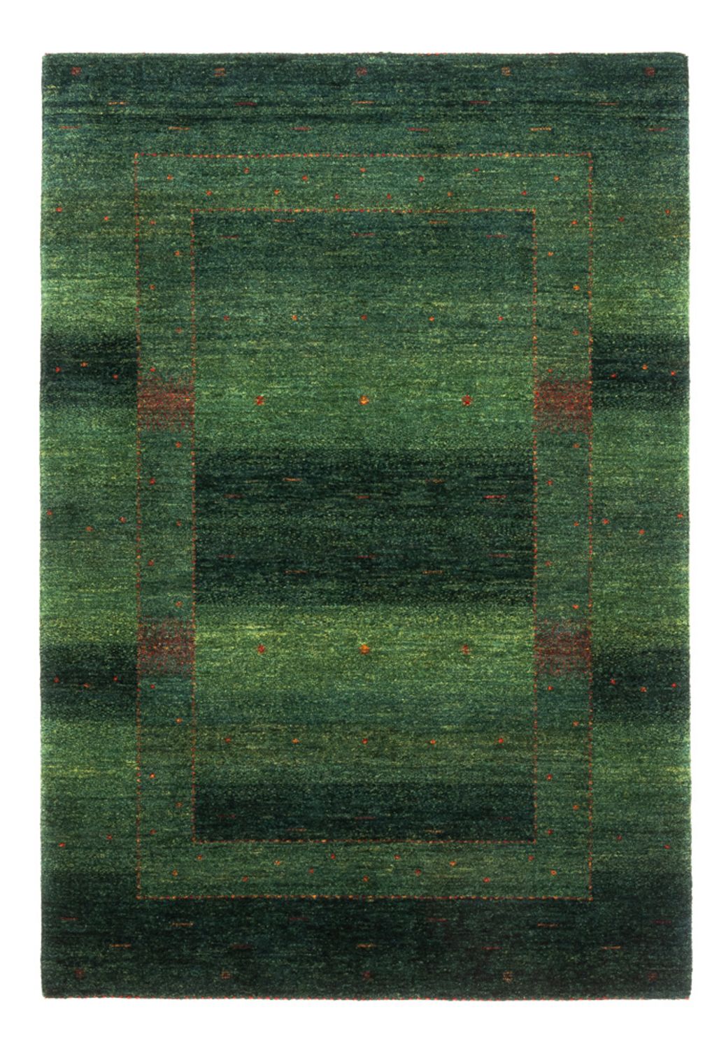 Tapis Gabbeh - Loribaft Persan - 164 x 110 cm - vert
