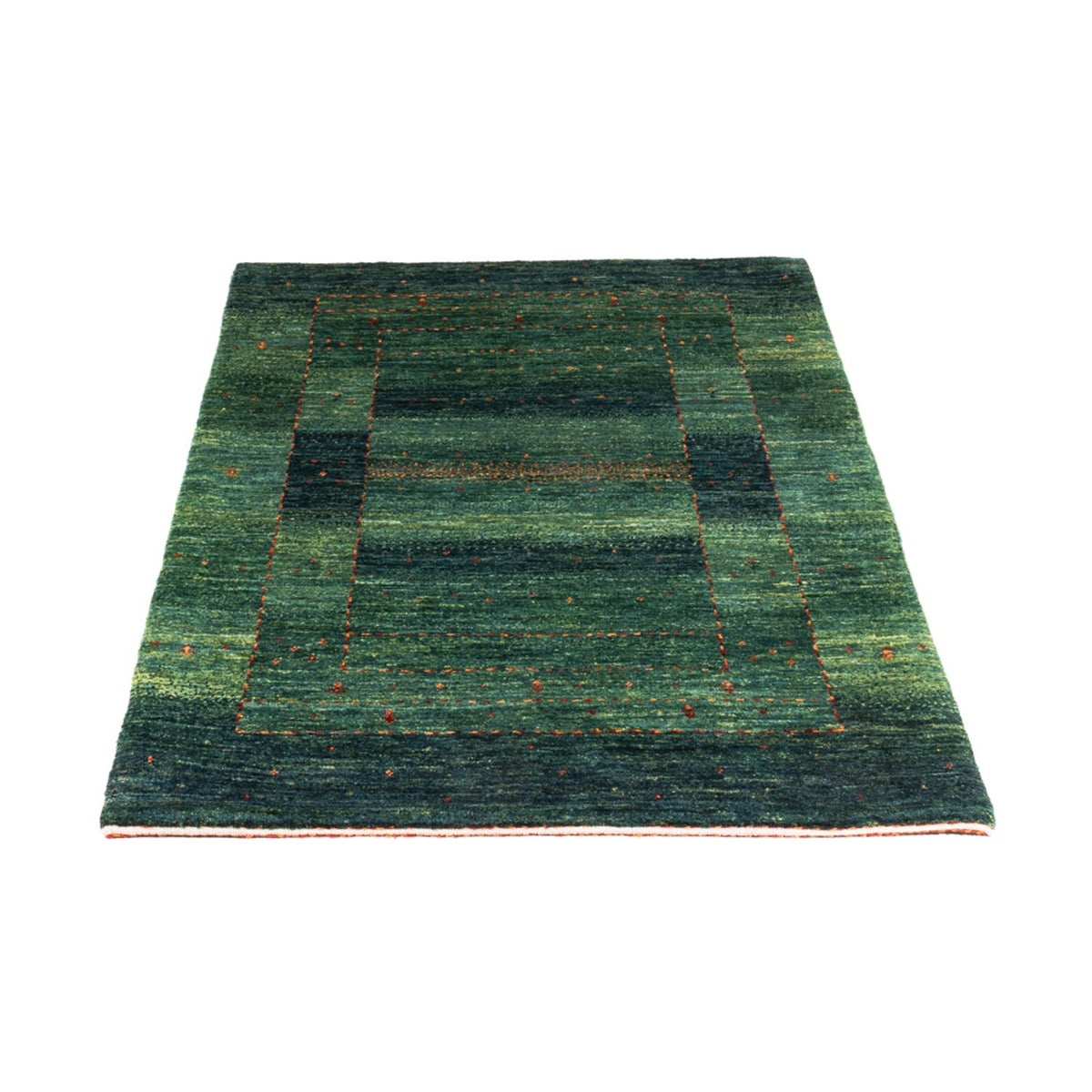 Tapis Gabbeh - Loribaft Persan - 129 x 82 cm - vert