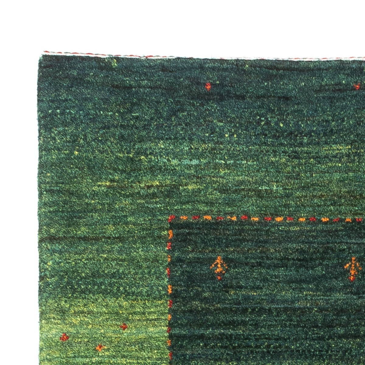 Tapis Gabbeh - Loribaft Persan - 128 x 80 cm - vert