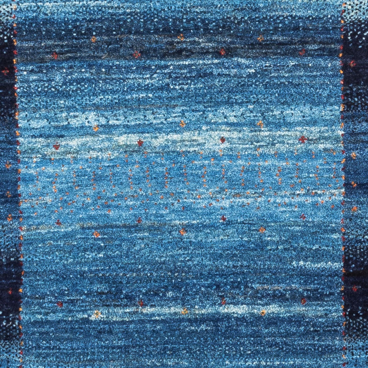 Tapis Gabbeh - Loribaft Persan - 129 x 84 cm - bleu