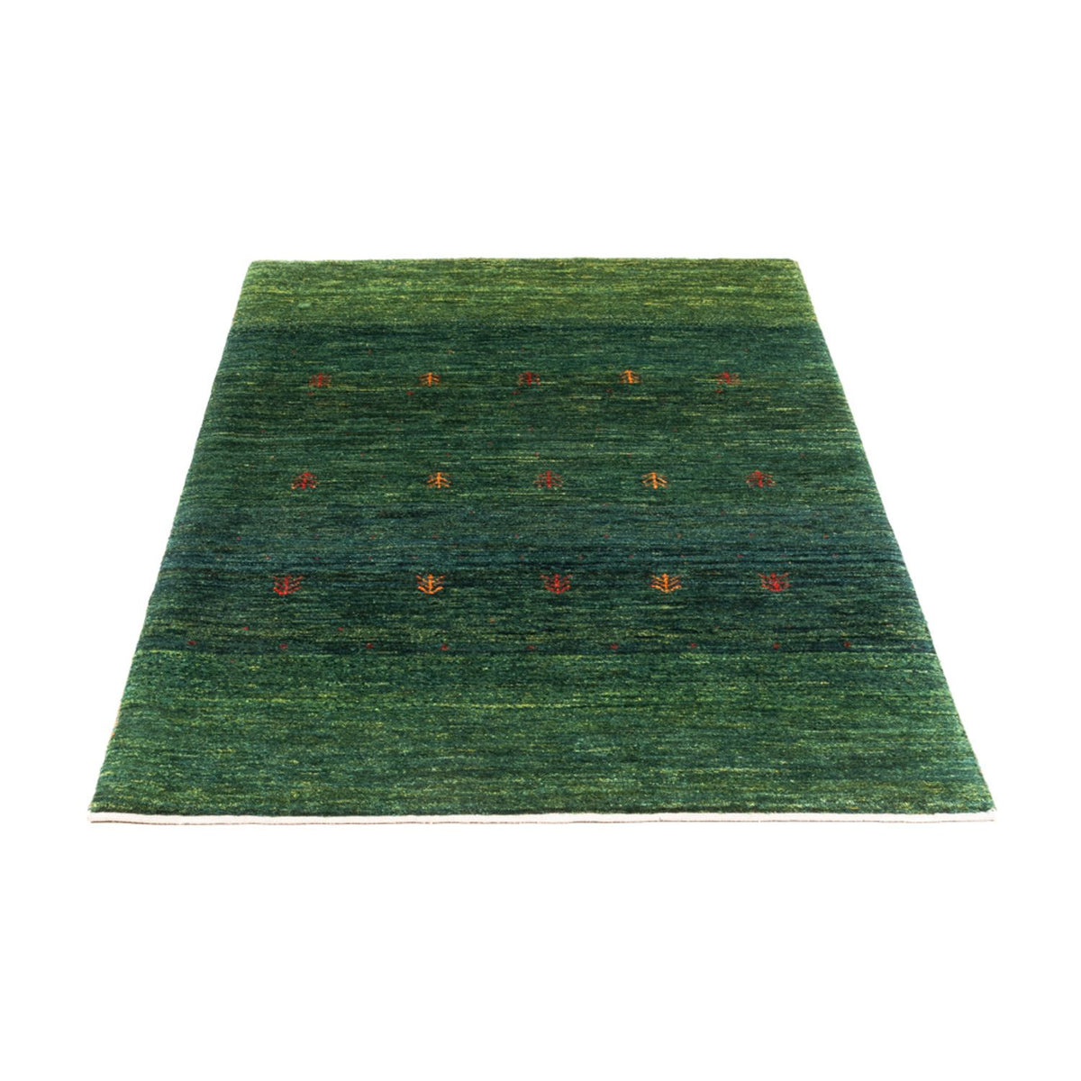 Tapis Gabbeh - Loribaft Persan - 136 x 87 cm - vert