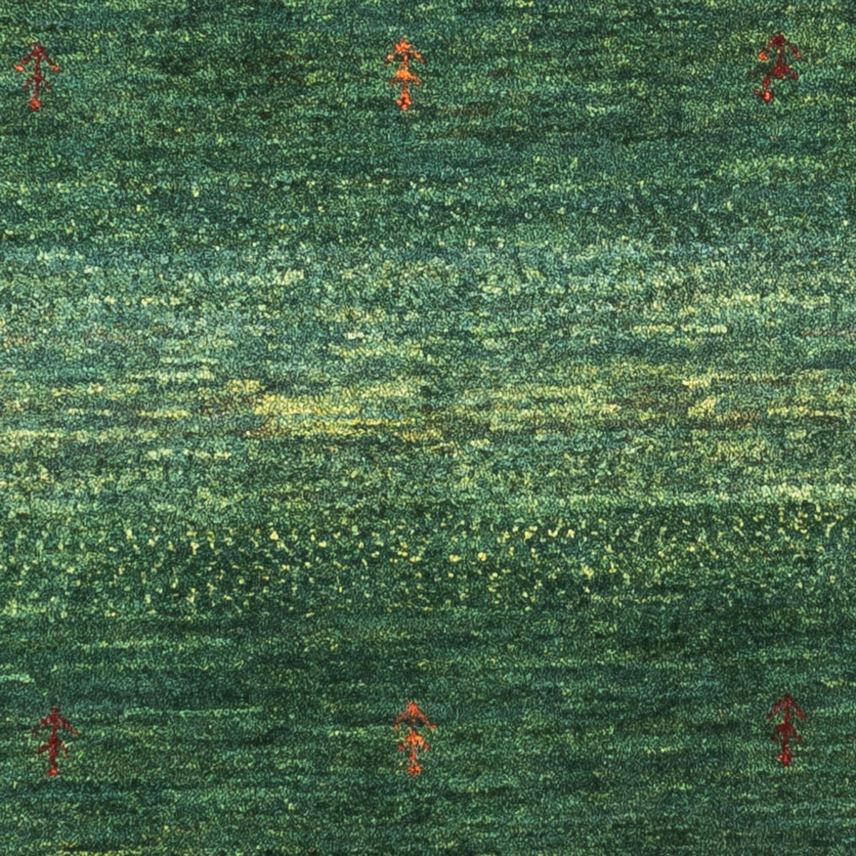 Tapis Gabbeh - Loribaft Persan - 120 x 80 cm - vert