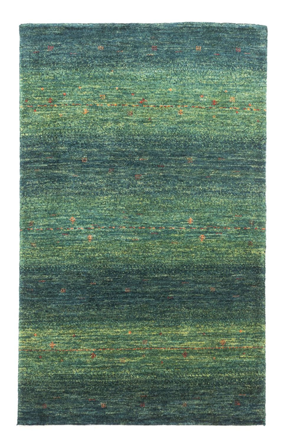 Tapis Gabbeh - Loribaft Persan - 123 x 78 cm - vert