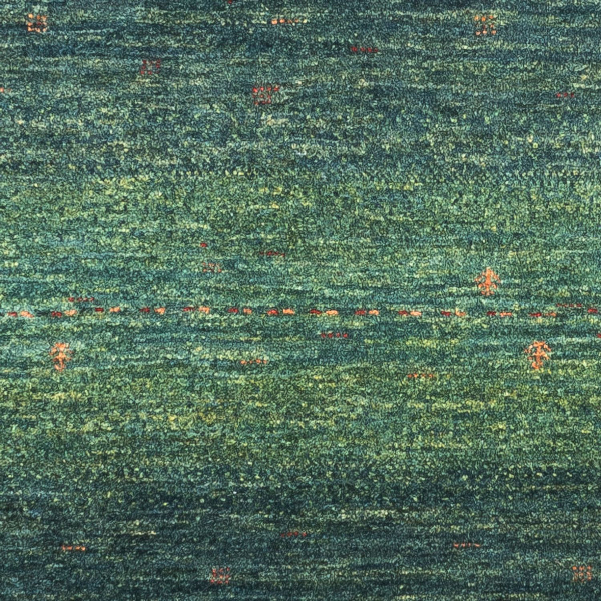 Tapis Gabbeh - Loribaft Persan - 123 x 78 cm - vert