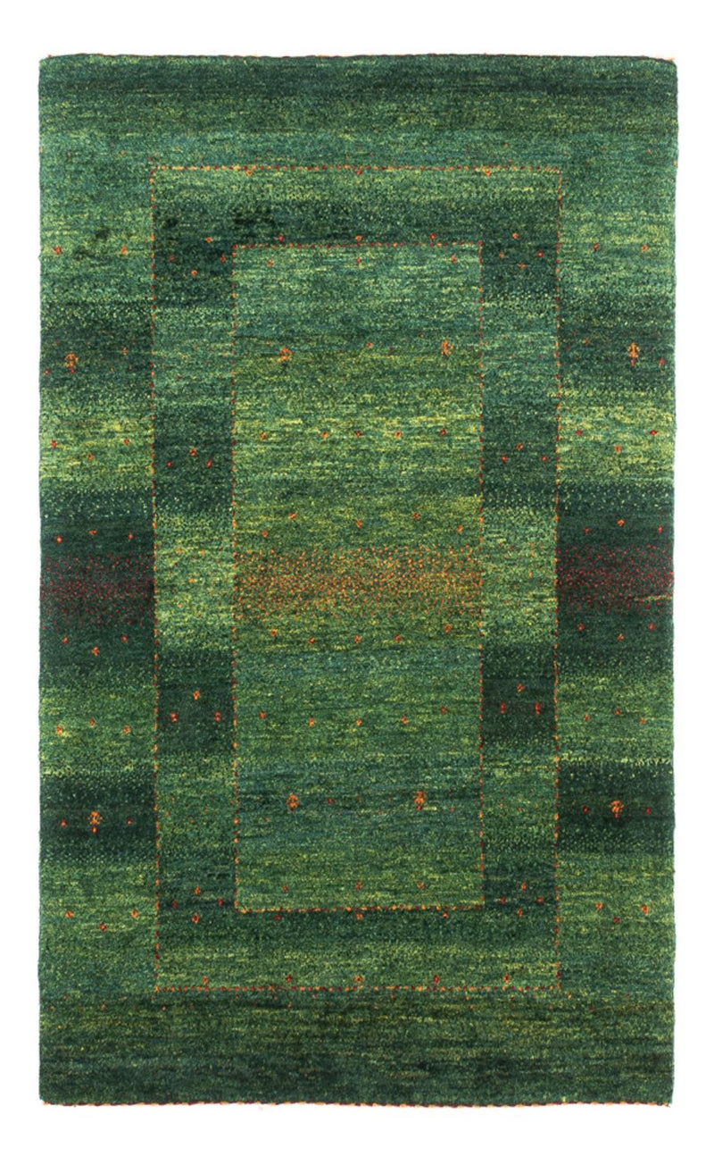 Tapis Gabbeh - Loribaft Persan - 123 x 79 cm - vert