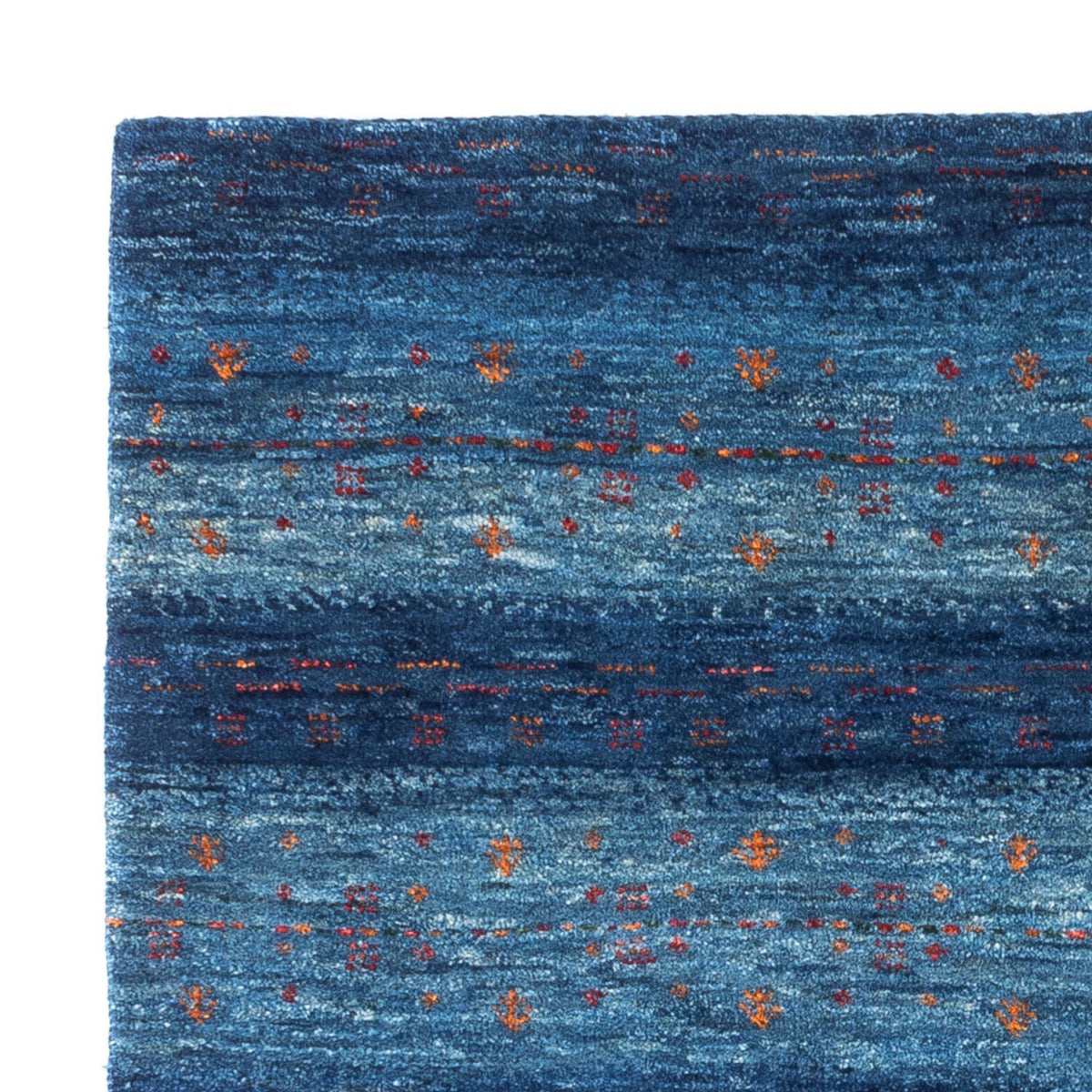 Tapis Gabbeh - Loribaft Persan - 112 x 100 cm - bleu