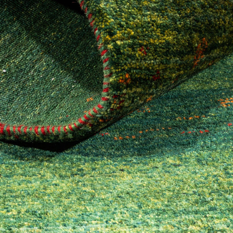 Tapis Gabbeh - Loribaft Persan - 162 x 91 cm - vert