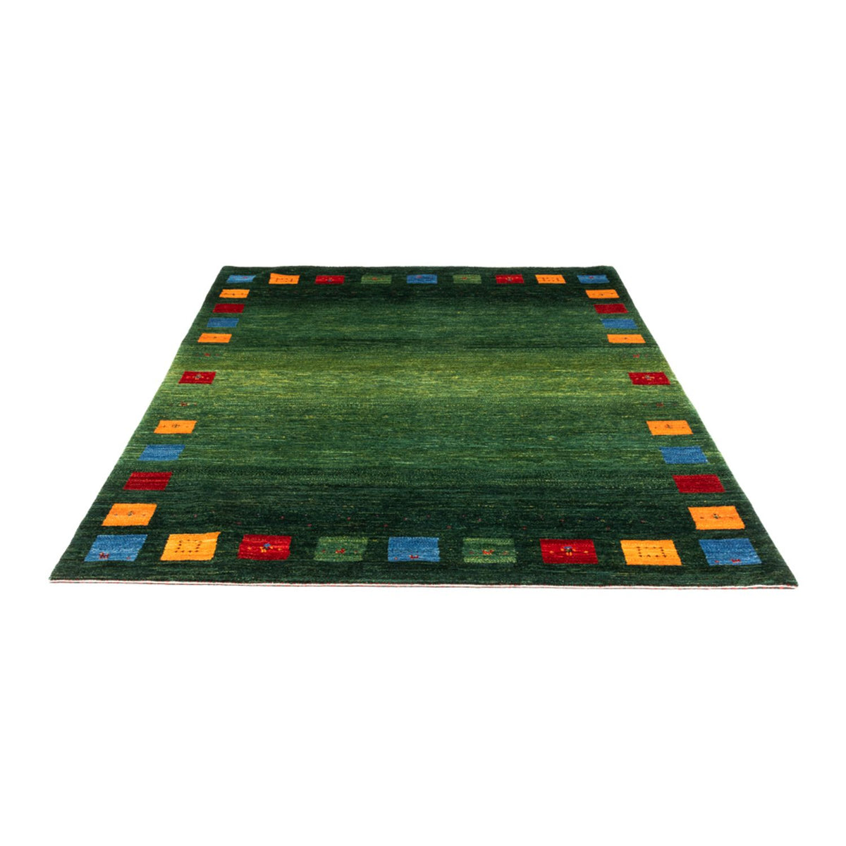 Tapis Gabbeh - Loribaft Persan - 246 x 176 cm - vert