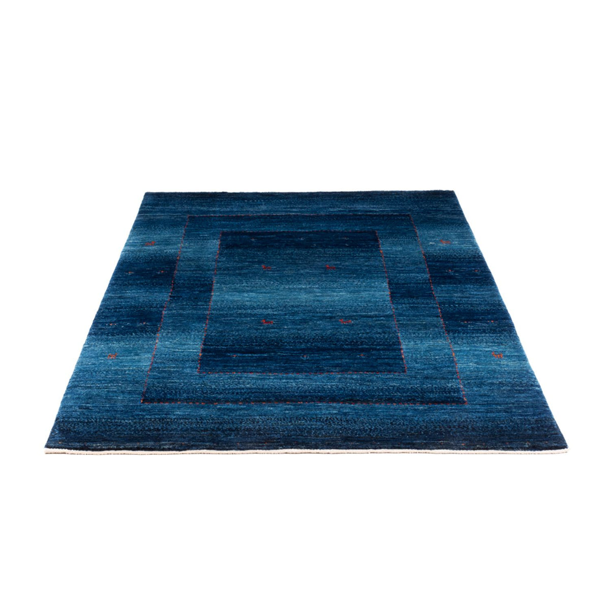 Tapis Gabbeh - Loribaft Persan - 181 x 128 cm - bleu