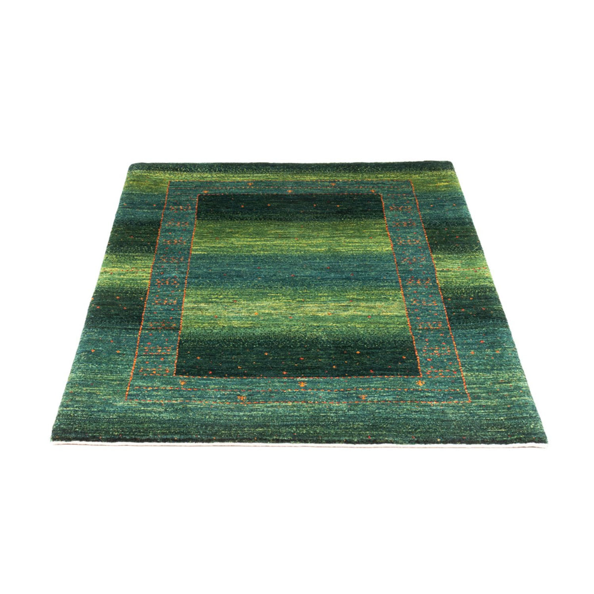Tapis Gabbeh - Loribaft Persan - 147 x 100 cm - vert