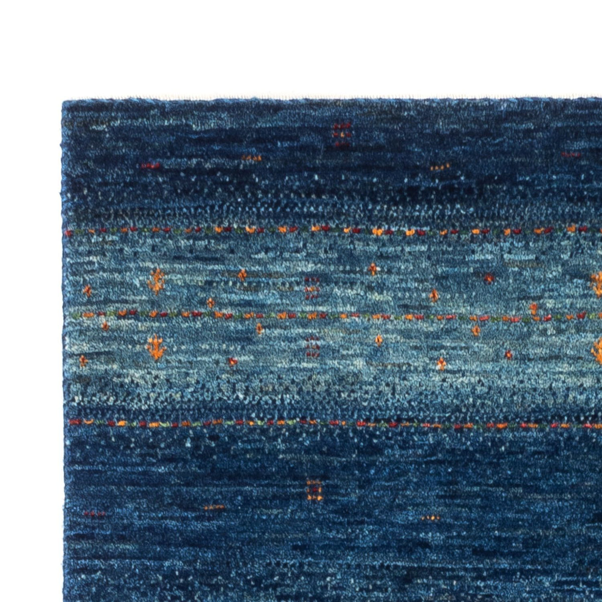Tapis Gabbeh - Loribaft Persan - 135 x 82 cm - bleu