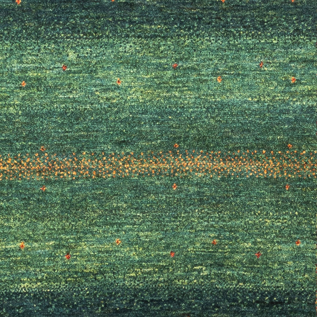 Tapis Gabbeh - Loribaft Persan - 127 x 86 cm - vert