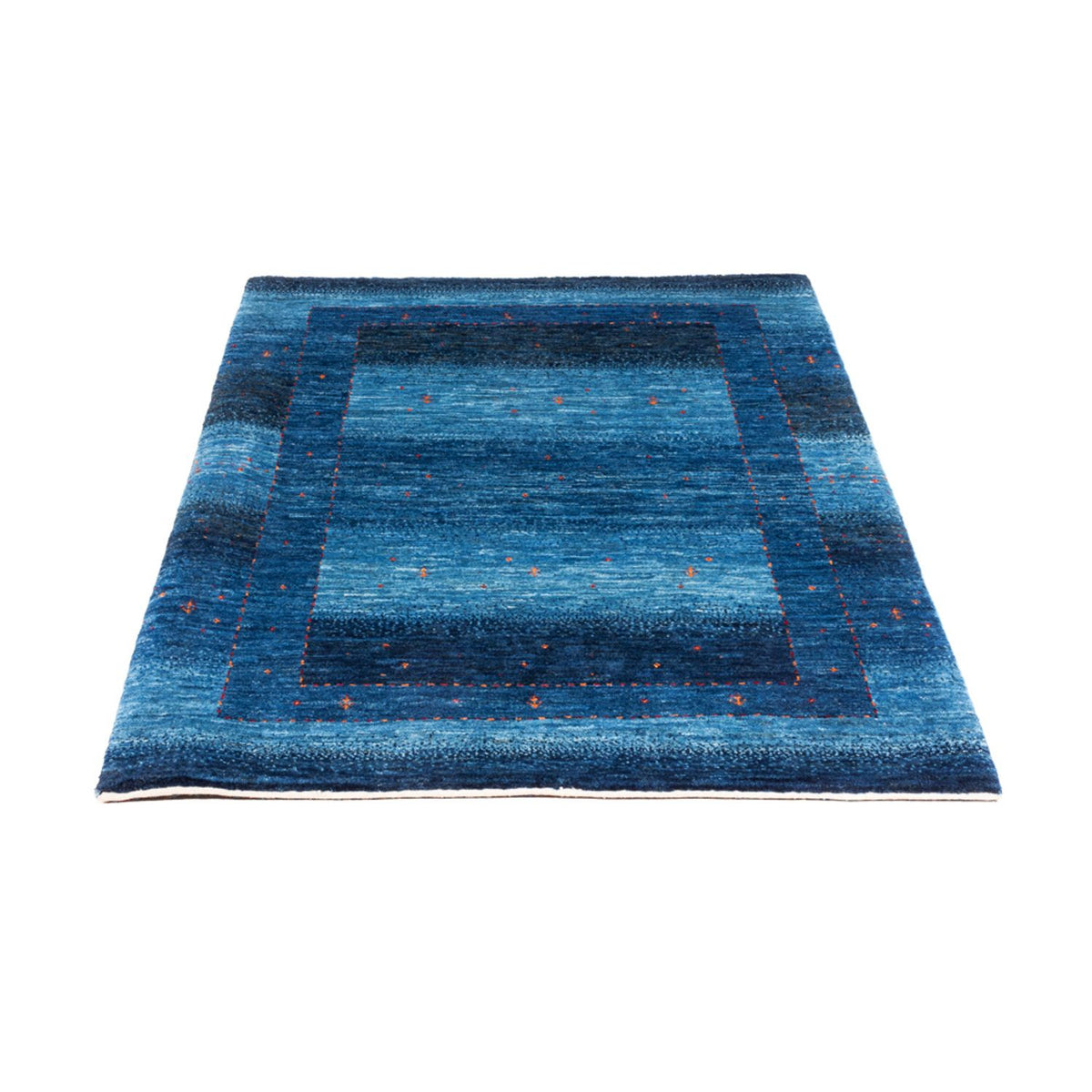 Tapis Gabbeh - Loribaft Persan - 135 x 93 cm - bleu