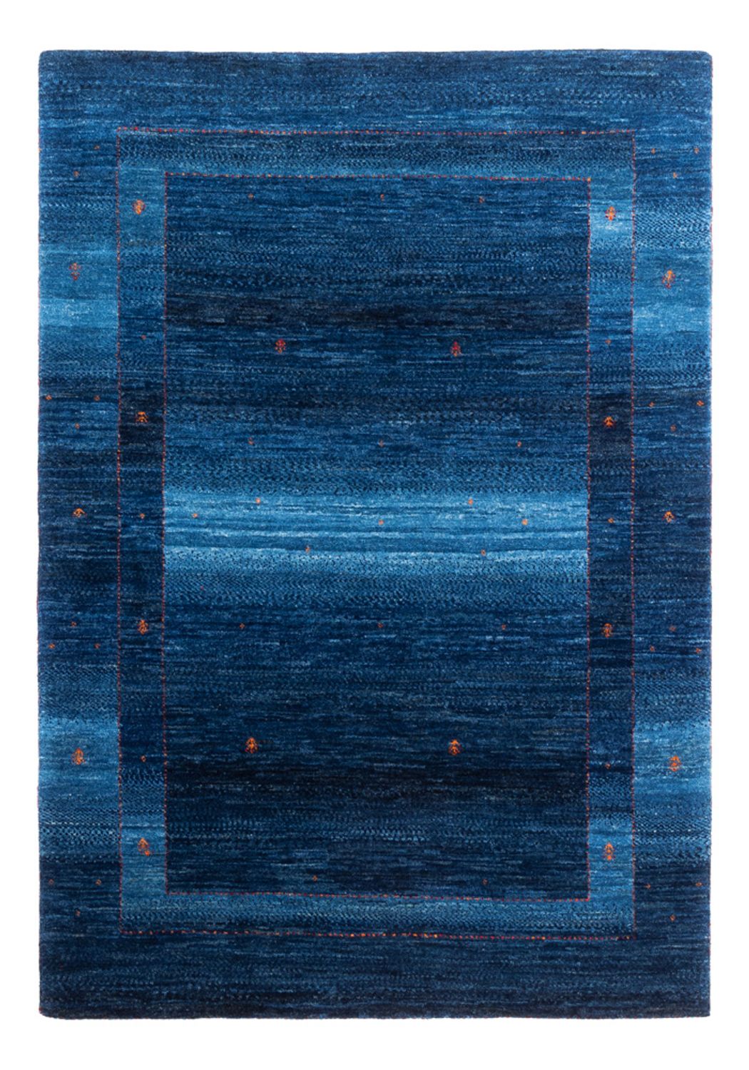Tapis Gabbeh - Loribaft Persan - 164 x 116 cm - bleu