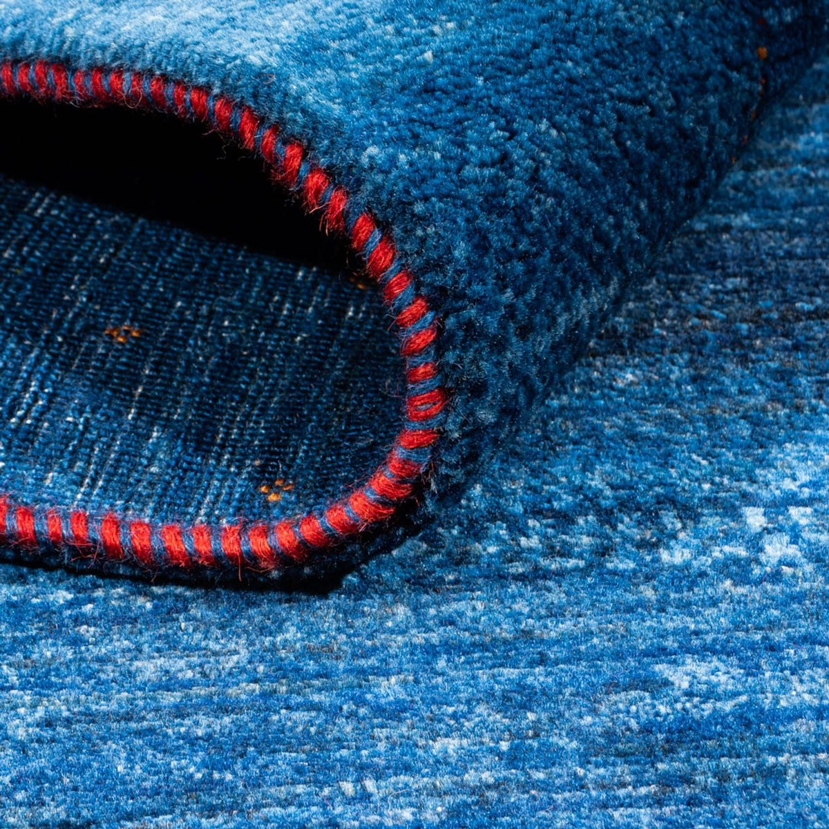 Tapis Gabbeh - Loribaft Persan - 164 x 116 cm - bleu