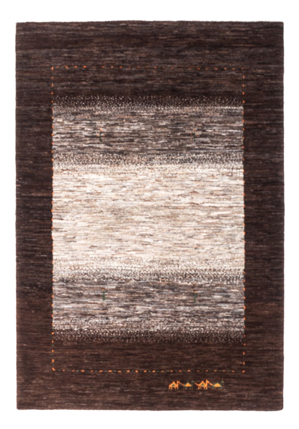 Tapis Gabbeh - Loribaft Persan - 154 x 103 cm - gris