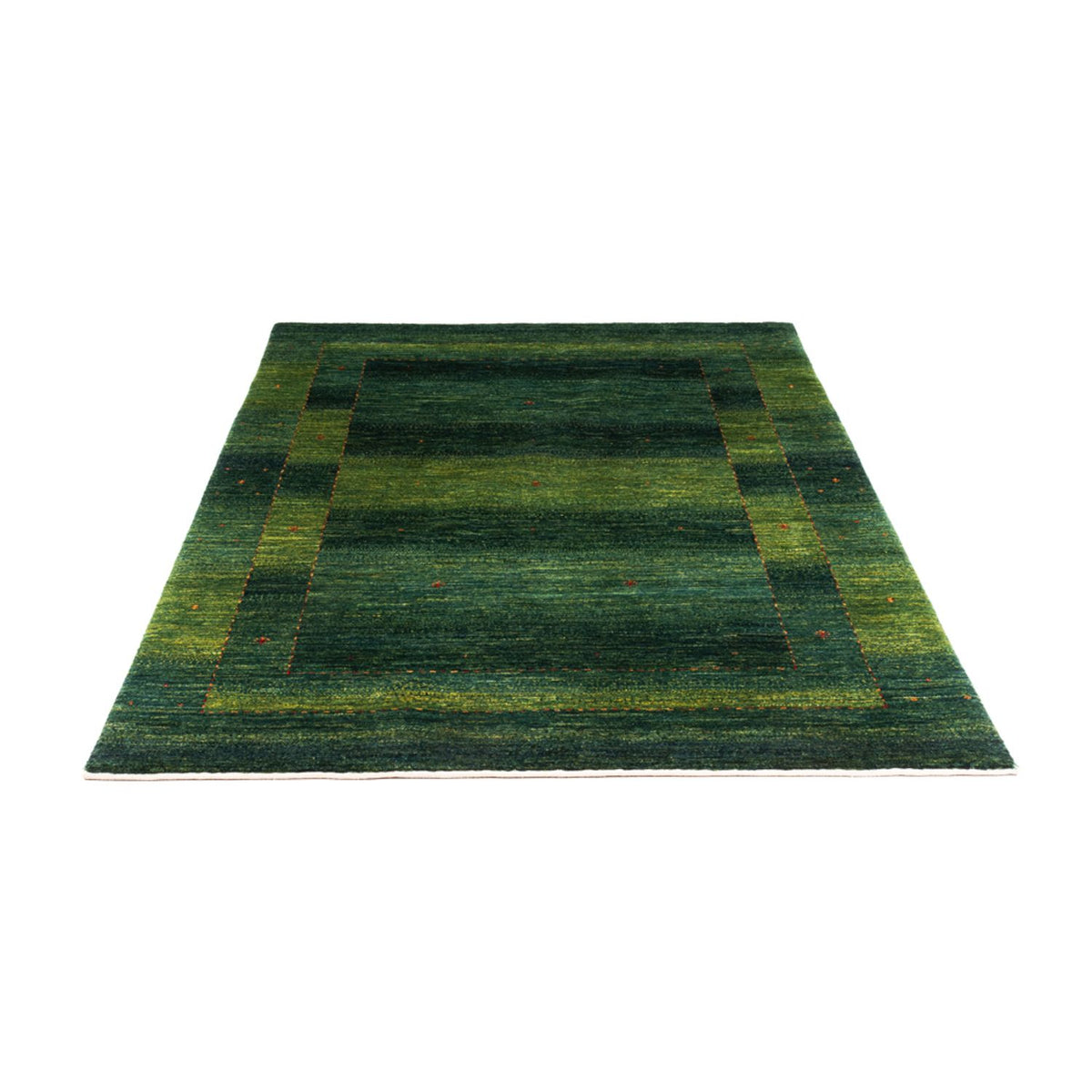 Tapis Gabbeh - Loribaft Persan - 182 x 128 cm - vert
