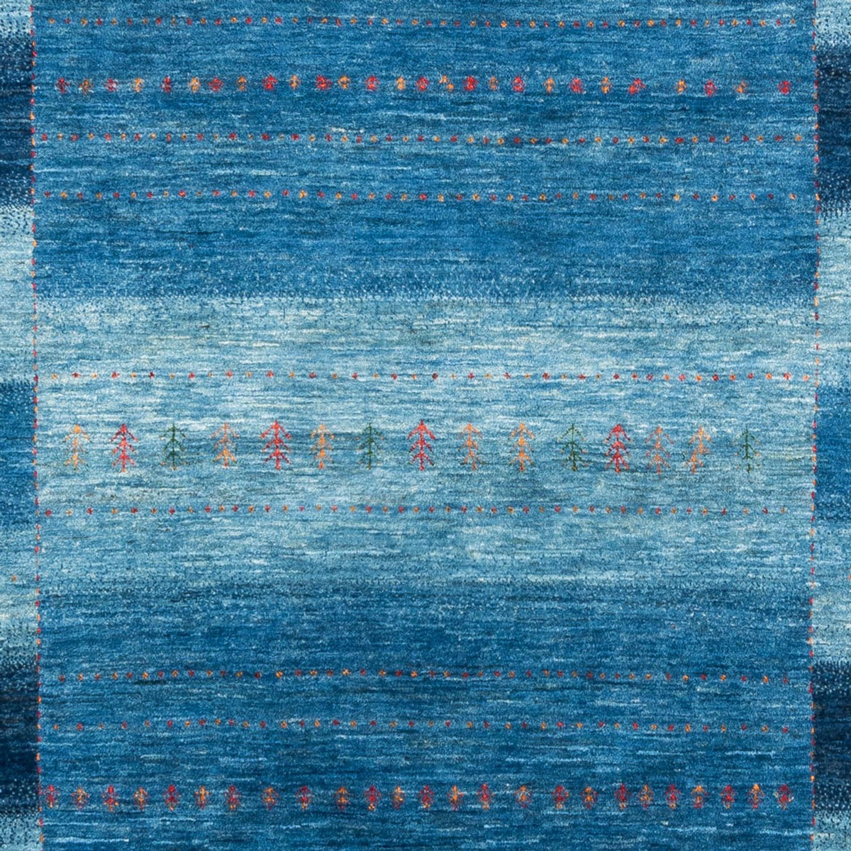 Tapis Gabbeh - Loribaft Persan - 302 x 195 cm - bleu