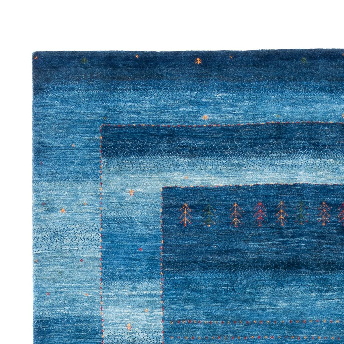 Tapis Gabbeh - Loribaft Persan - 302 x 195 cm - bleu