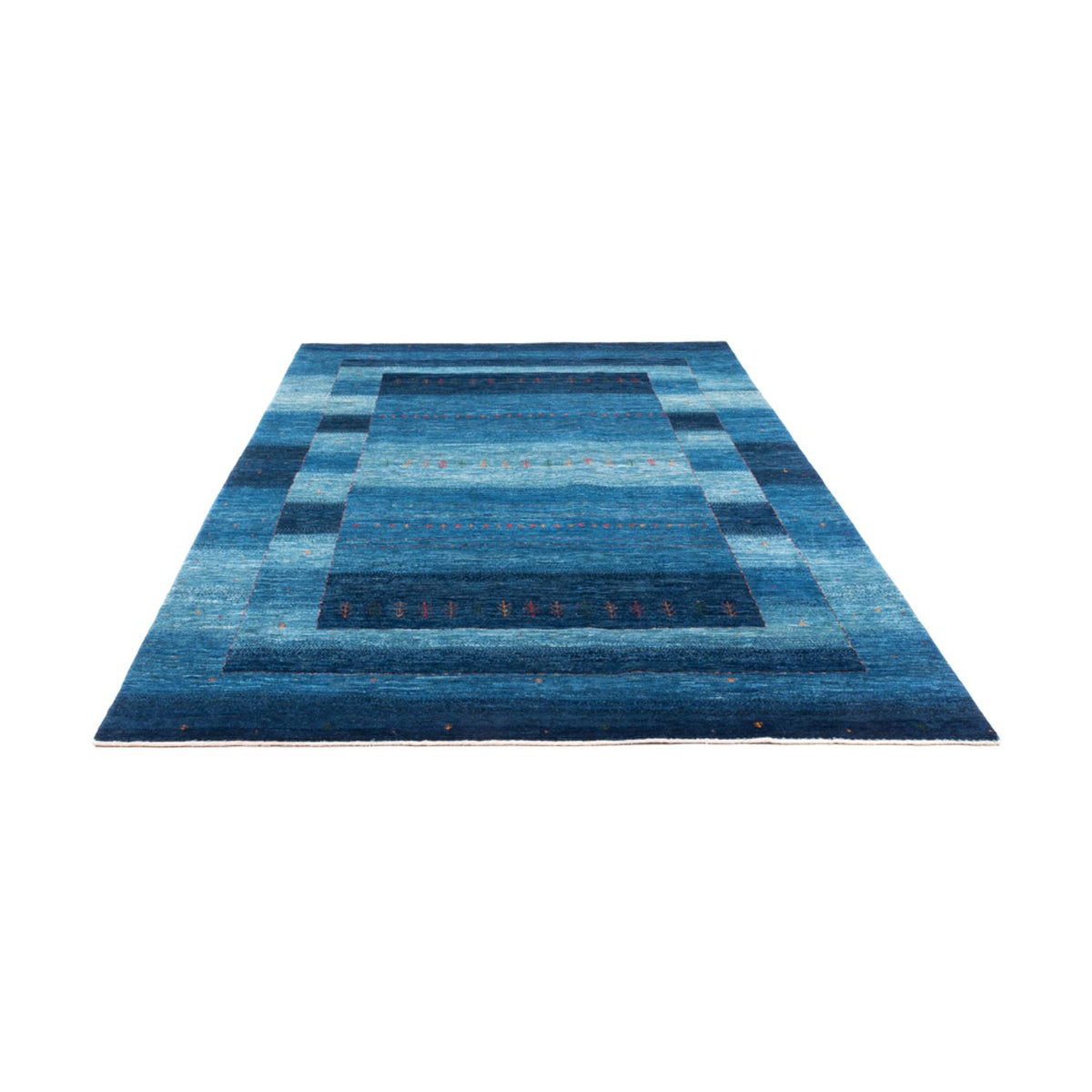 Tapis Gabbeh - Loribaft Persan - 302 x 195 cm - bleu