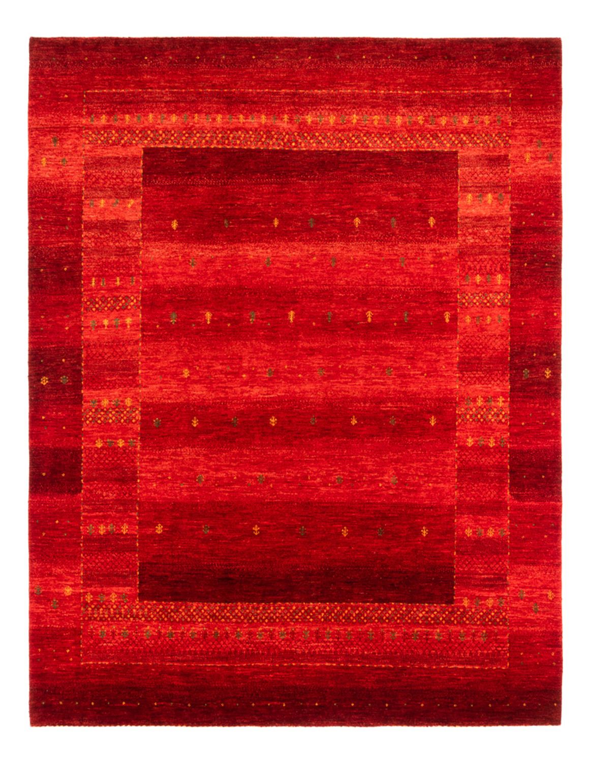 Tapis Gabbeh - Loribaft Persan - 277 x 220 cm - rouge