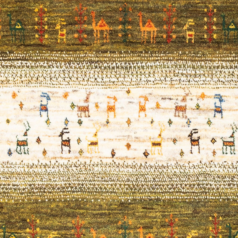 Tapis Gabbeh - Loribaft Persan - 138 x 85 cm - multicolore