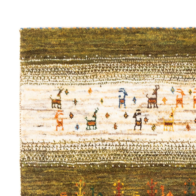 Tapis Gabbeh - Loribaft Persan - 138 x 85 cm - multicolore