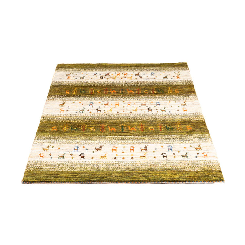 Tapis Gabbeh - Loribaft Persan - 138 x 85 cm - multicolore