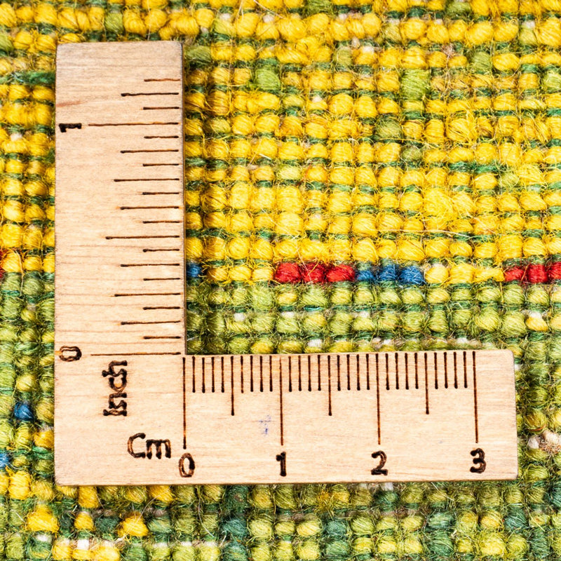 Tapis Gabbeh - Loribaft Persan - 128 x 76 cm - vert