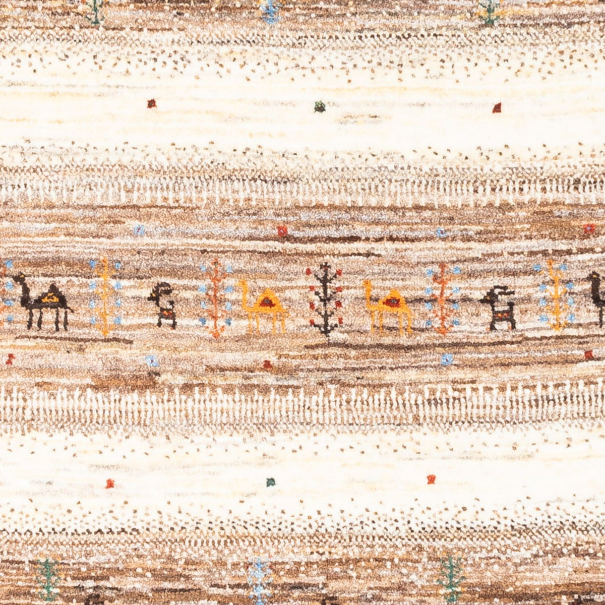 Tapis Gabbeh - Loribaft Persan - 122 x 82 cm - gris