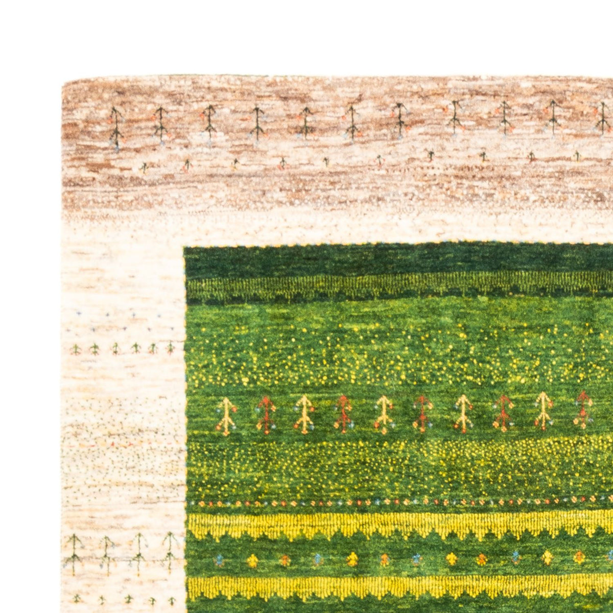 Tapis Gabbeh - Loribaft Persan - 238 x 180 cm - vert