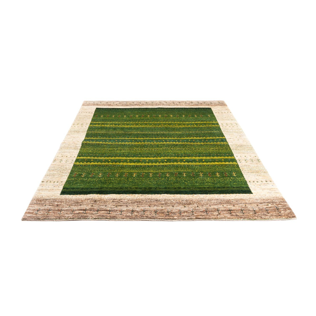 Tapis Gabbeh - Loribaft Persan - 238 x 180 cm - vert