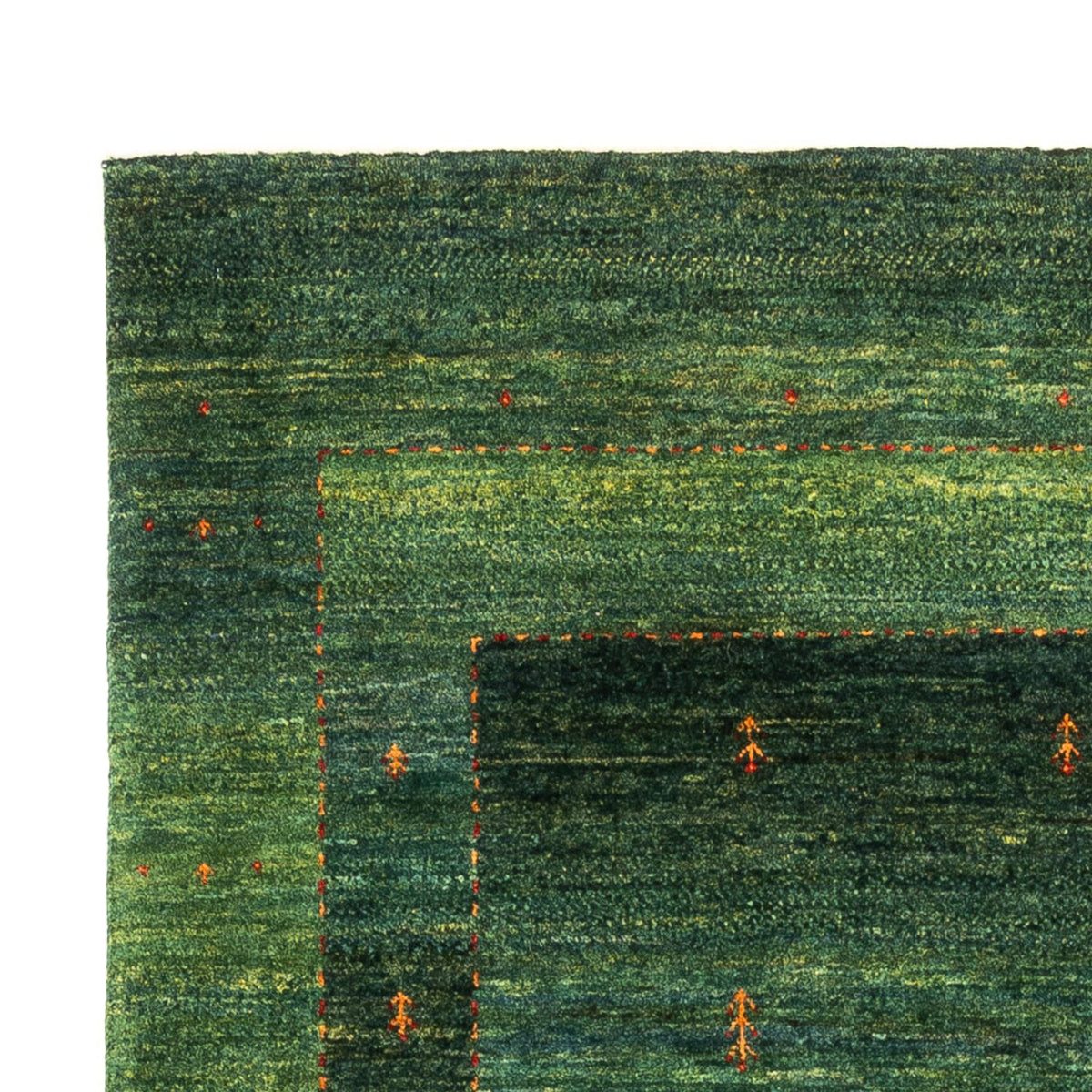 Tapis Gabbeh - Loribaft Persan - 192 x 126 cm - vert
