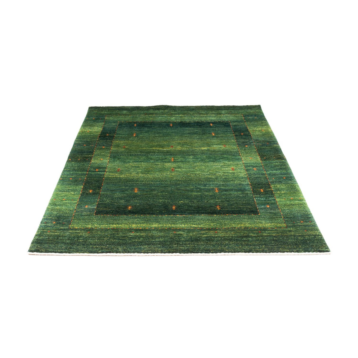 Tapis Gabbeh - Loribaft Persan - 192 x 126 cm - vert