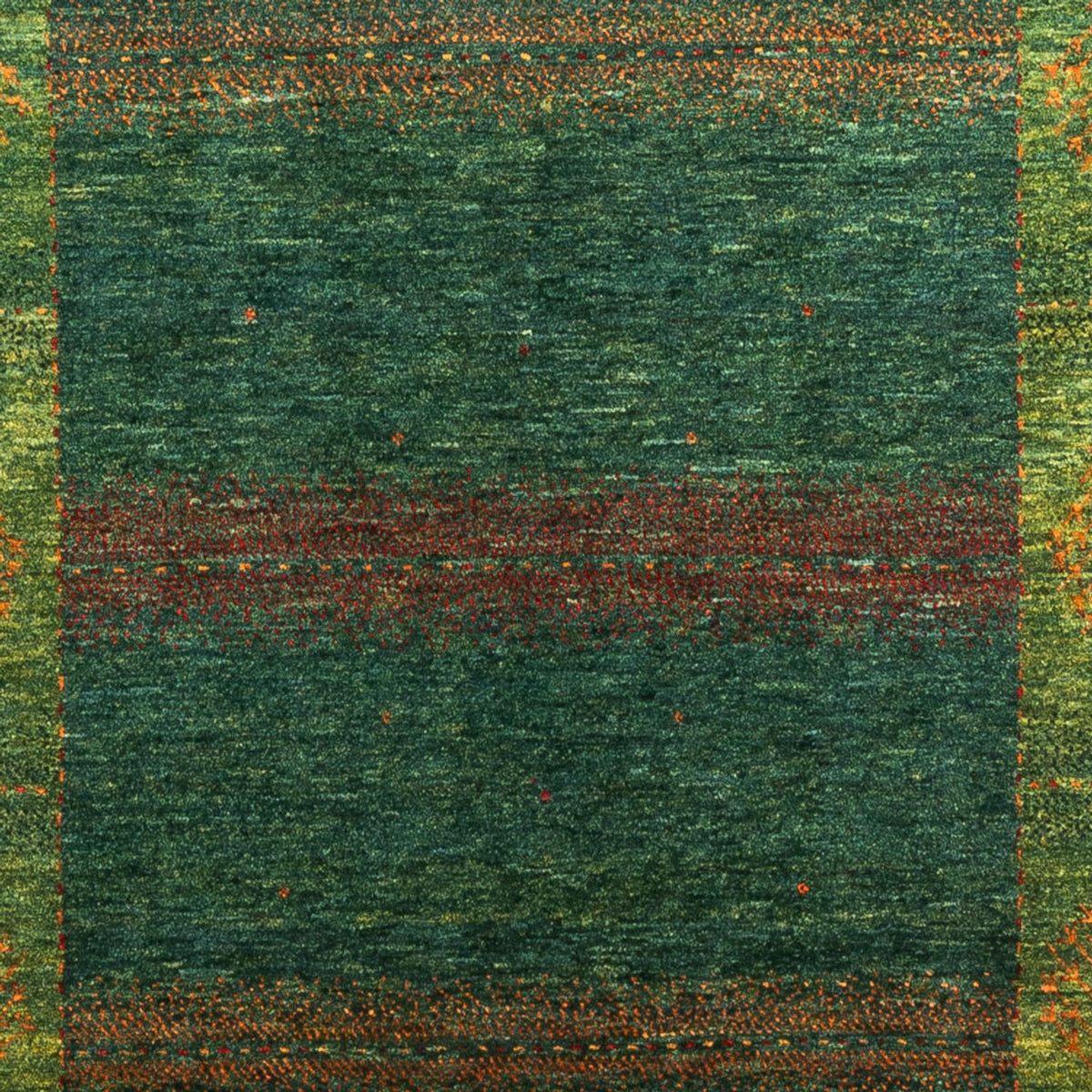 Tapis Gabbeh - Loribaft Persan - 190 x 132 cm - vert
