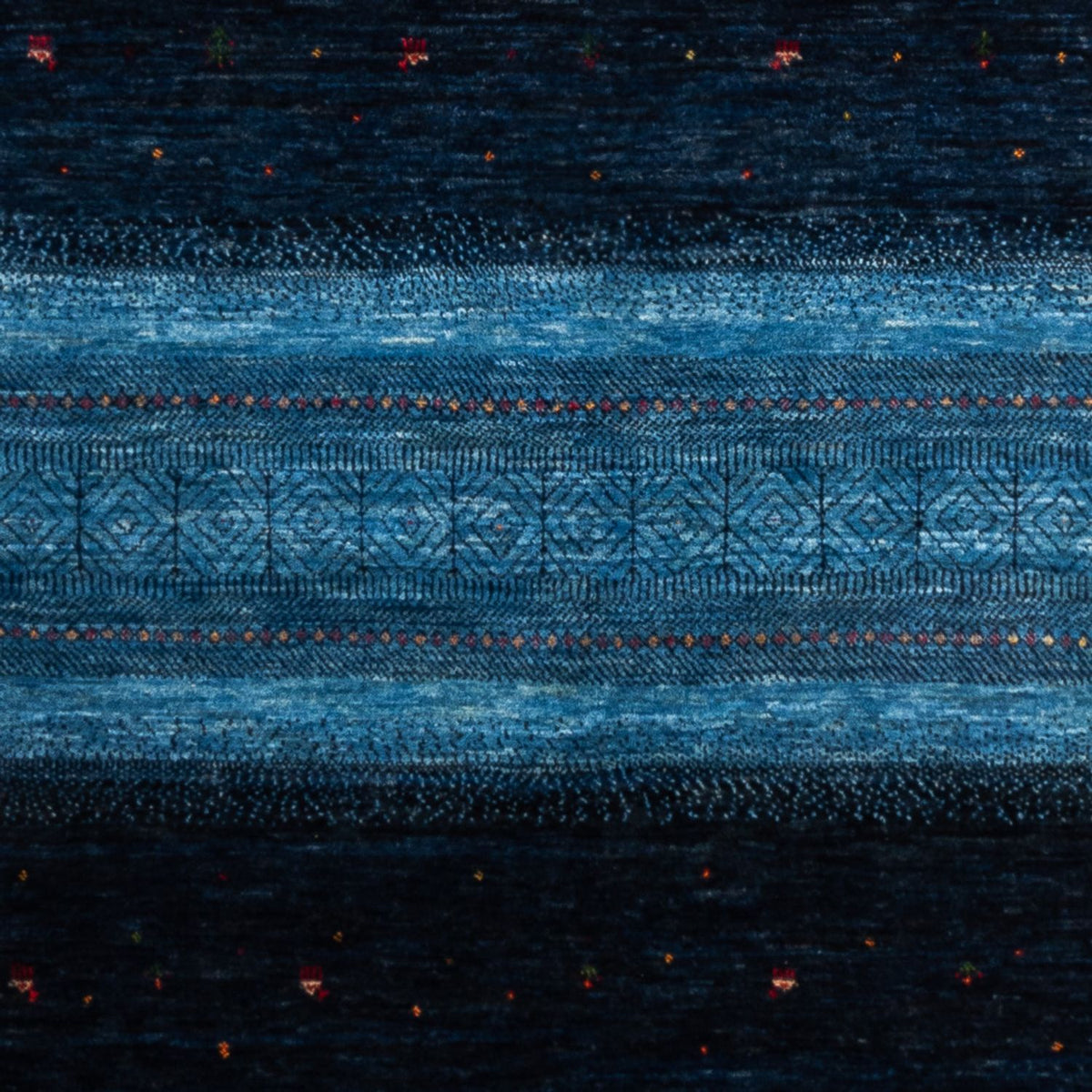 Tapis Gabbeh - Loribaft Persan - 256 x 180 cm - bleu